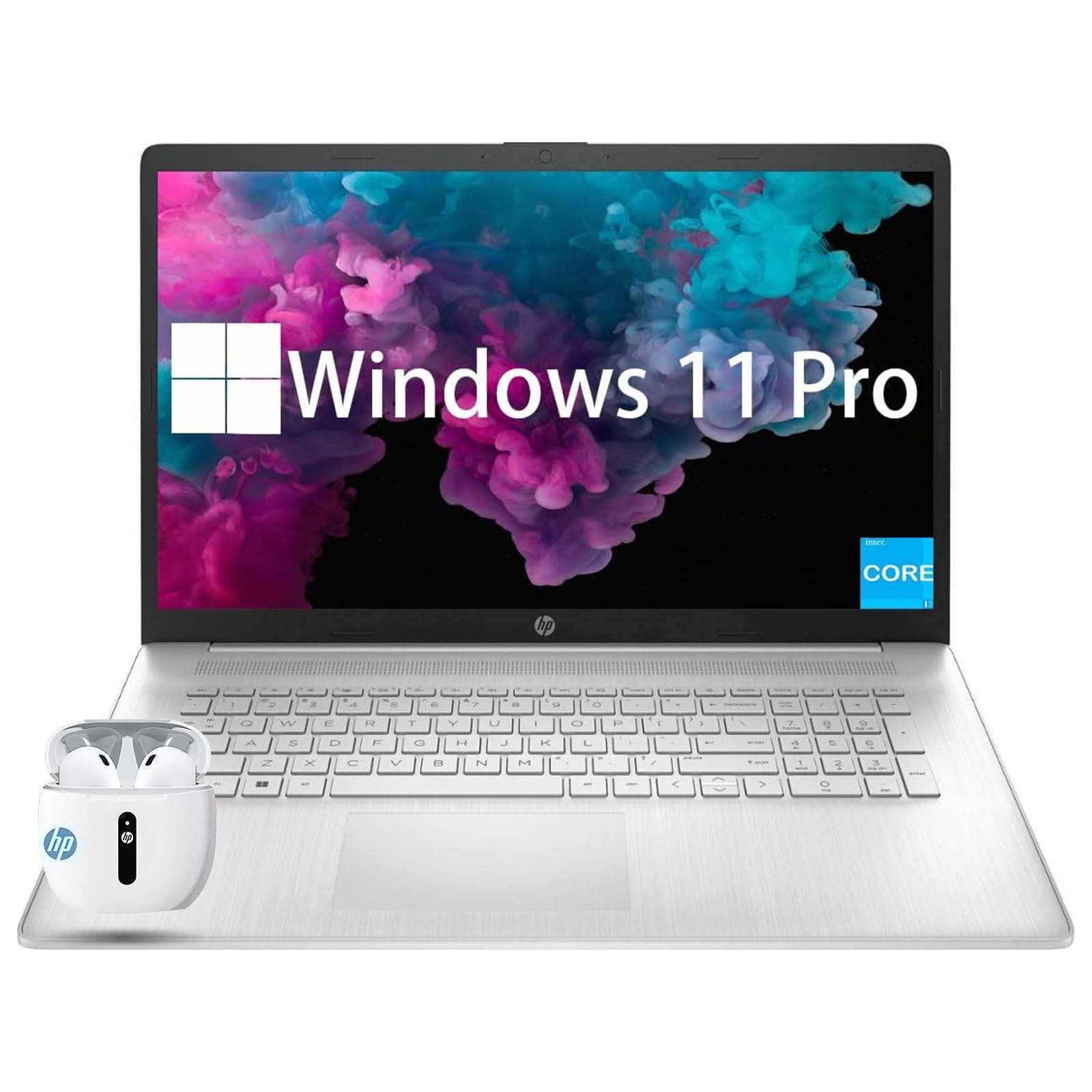 HP 17.3 Inch Business Laptop, 11th Gen Intel Core i3-1125G4, Windows 11 Pro, 16GB RAM, 1TB SSD, HDMI, Wi-Fi, Bluetooth, Webcam, 