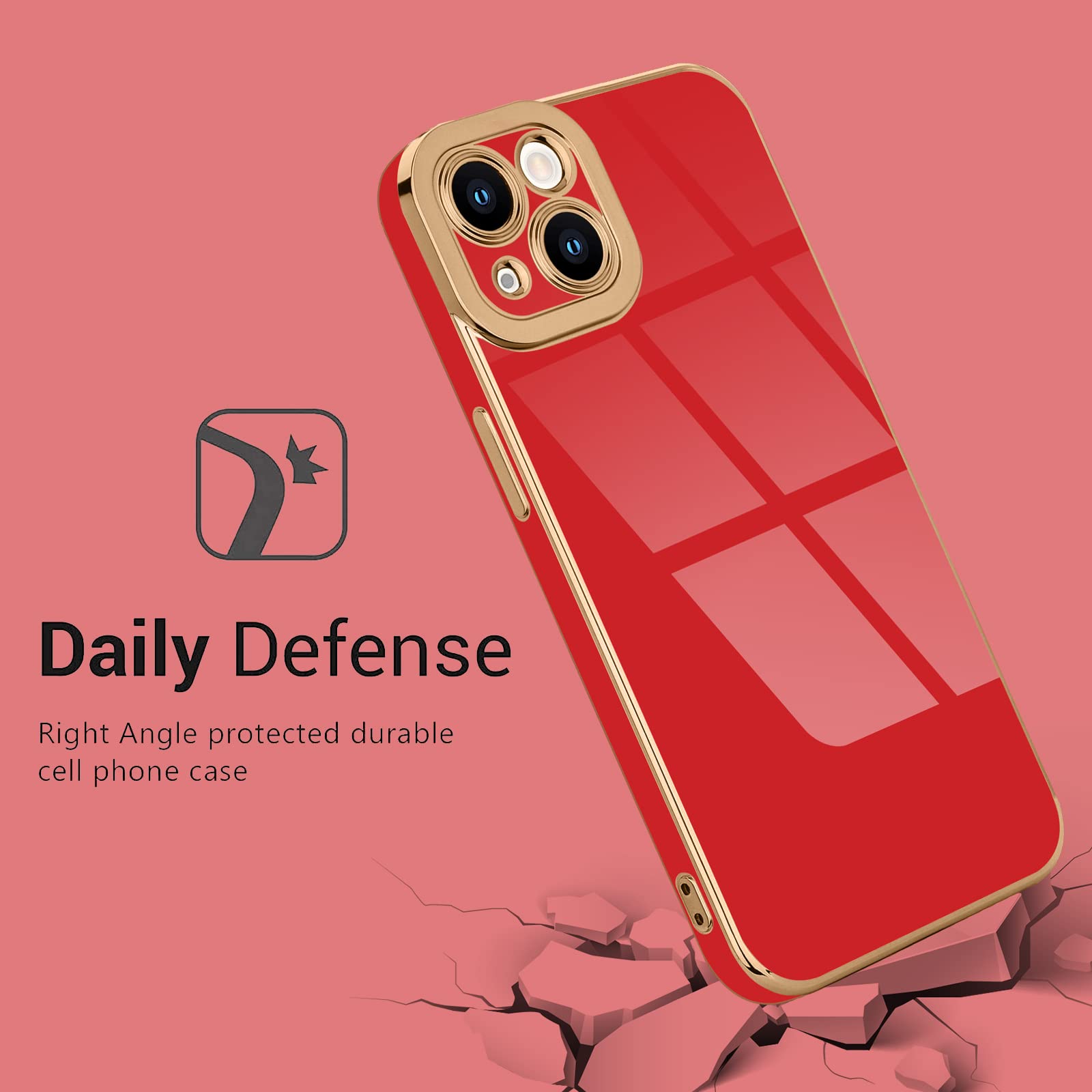 Lafunda For Iphone 14 Plus Case, Cute Slim Soft Silicone Shockproof Phone Cover For Women Girls Anti Scratch Protective Luxury S