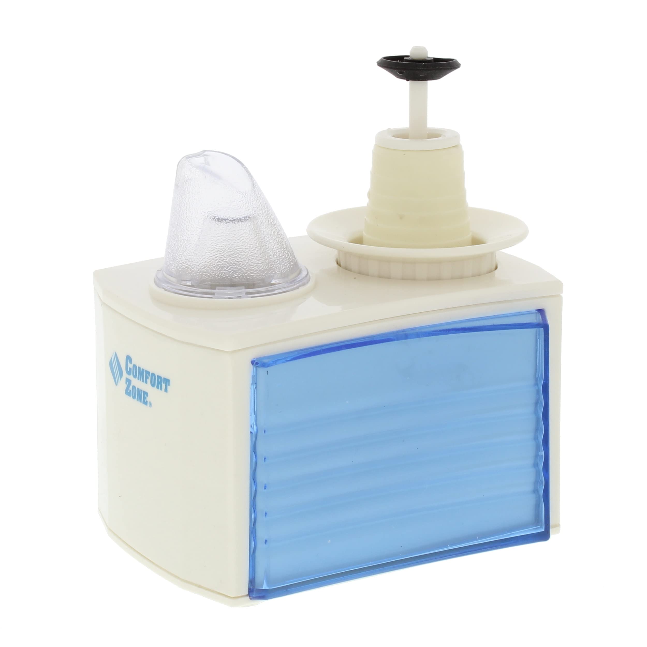 Comfort Zone Ultrasonic Turn Bottle Into Into Personal Portable Humidifier   6 Hour Operation   Whisper Quiet, Travel, White