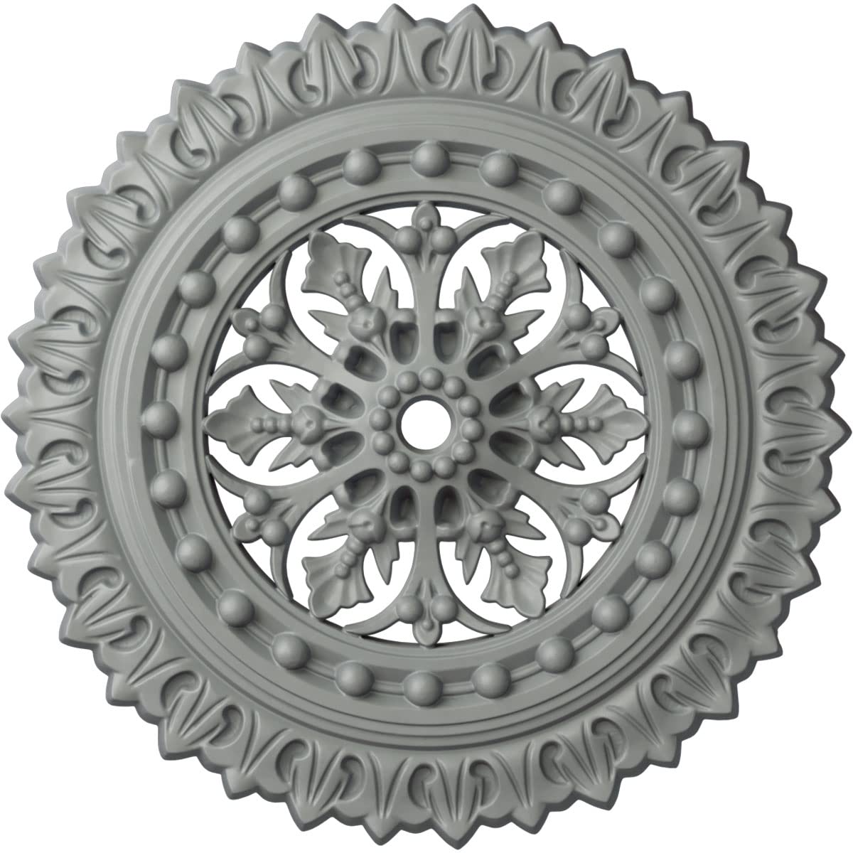Ekena Millwork Cm18Sk Sellek Ceiling Medallion, 18 1/2''Od X 7/8''Id X 1 1/2''P, Factory Primed