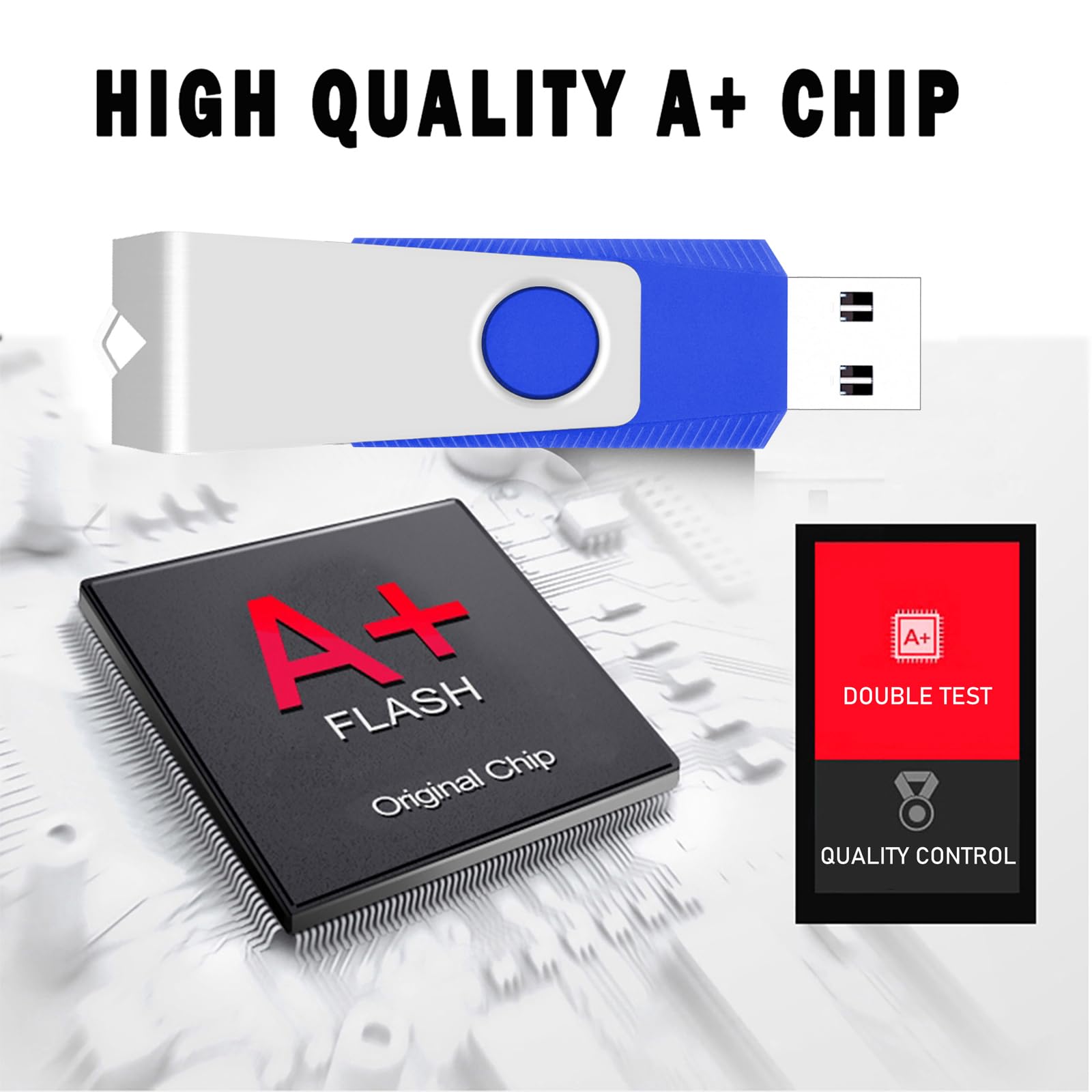 Eastbull 100 Pack Of Flash Drives 4Gb, Bulk Usb 2.0 Flash Drives Pack Usb Drives Bulk Thumb Drives In Bulk With 100 Strings And