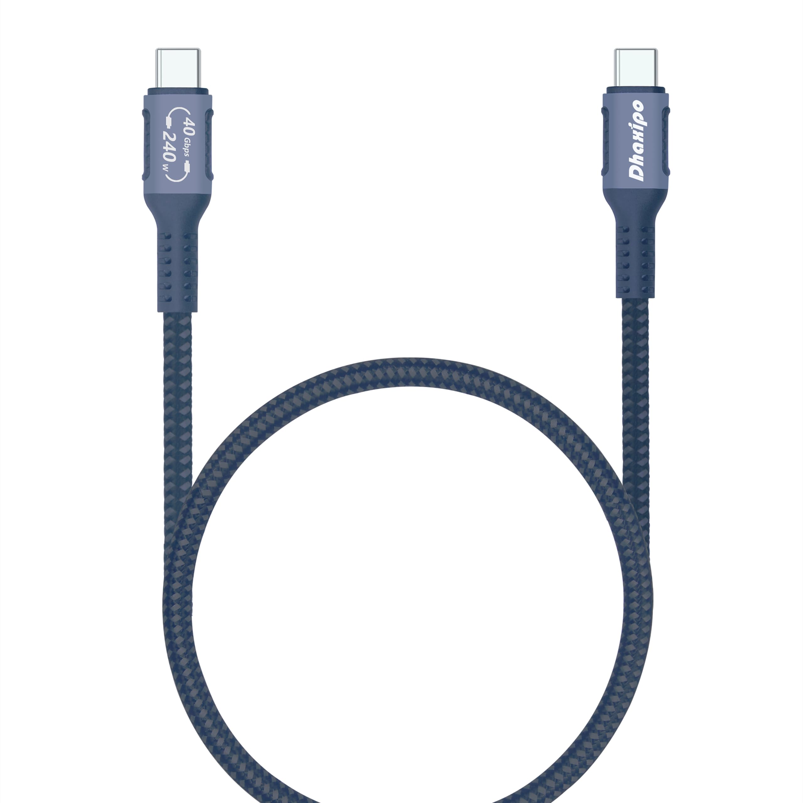 Dhaxipo Usb 4 For Thunderbolt 4 Cable 2.3Ft/0.7M, 40 Gbps Data With 240W And 4K@144Hz 5K@ 60Hz Or 8K@30Hz,Compatible With Thunde