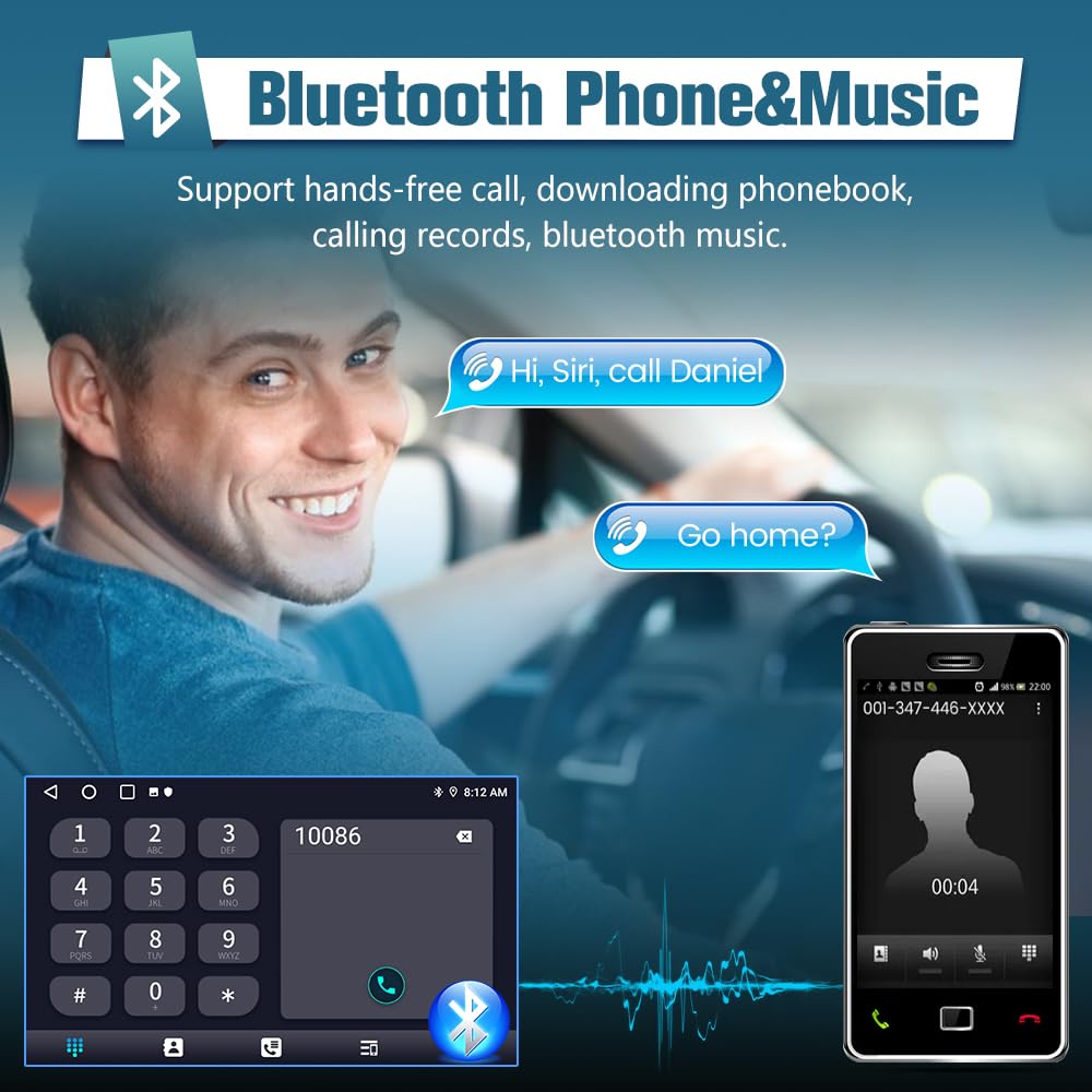 Awesafe Android 12 Car Stereo For Ford F150 2009 2010 2011 2012, Wireless Carplay Android Auto Android 9 Inch Touchscreen Car Ra