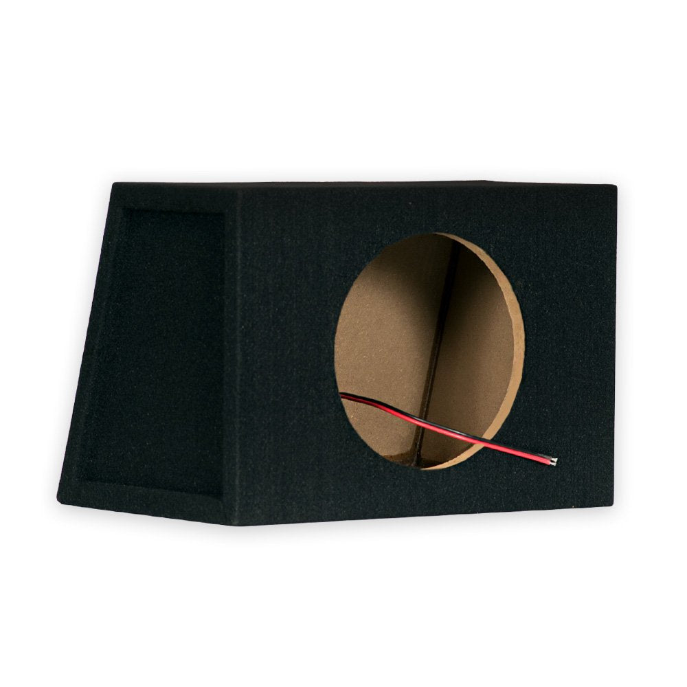Onlyfactorydirect New Single Car Black Subwoofer Box Sealed Automotive Enclosure For 8 Inch Woofer 8S Black