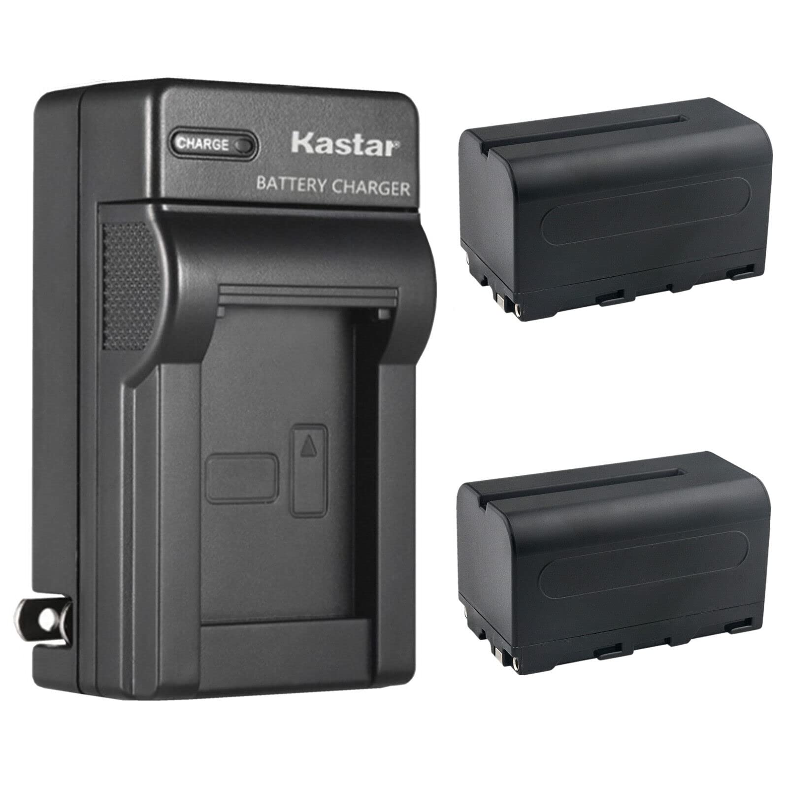 Kastar 2-Pack NP-F750 / NP-F770 Battery and AC Wall Charger Replacement for FEELWORLD FW568 V2 5.5 INCH DSLR Camera Field Monito