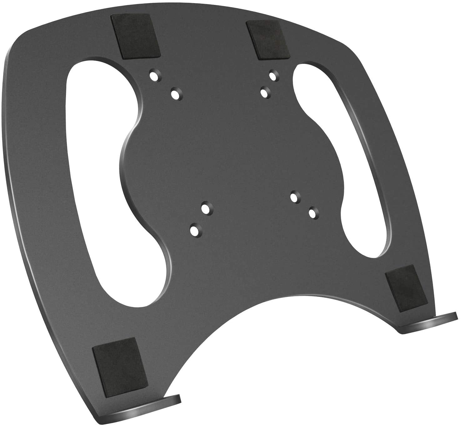 Laptop Tray Steel Notebook Holder For Monitor Vesa Mount Stand Fits Vesa 100X100 Mm Mounting Holes With M4 Screws, 22Lbs Capacity With Vented Cooling Platform