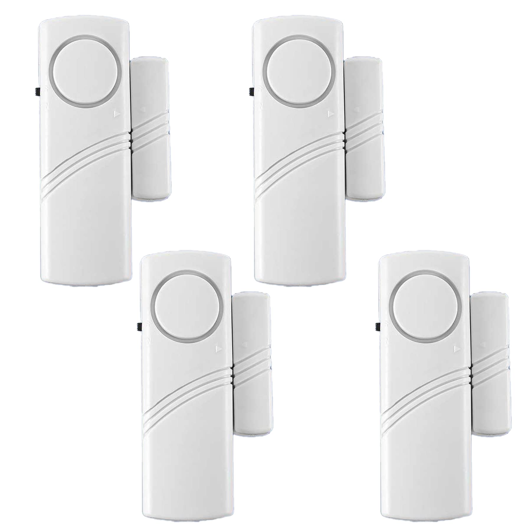 4 Pack Door Alarms For Home Security, Window Door Alarms, Window Alarm Sensors, Door Alarms For Kids Safety,Diy Protection Burgl