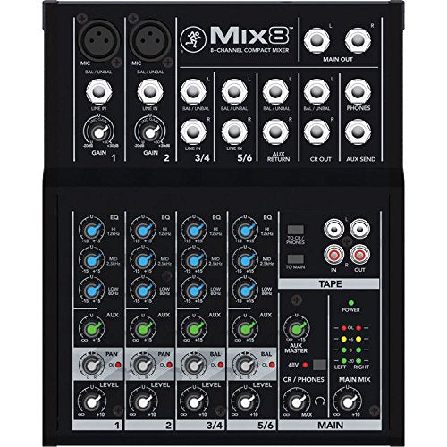 Mackie Mix8 8 Channel Compact Mixer