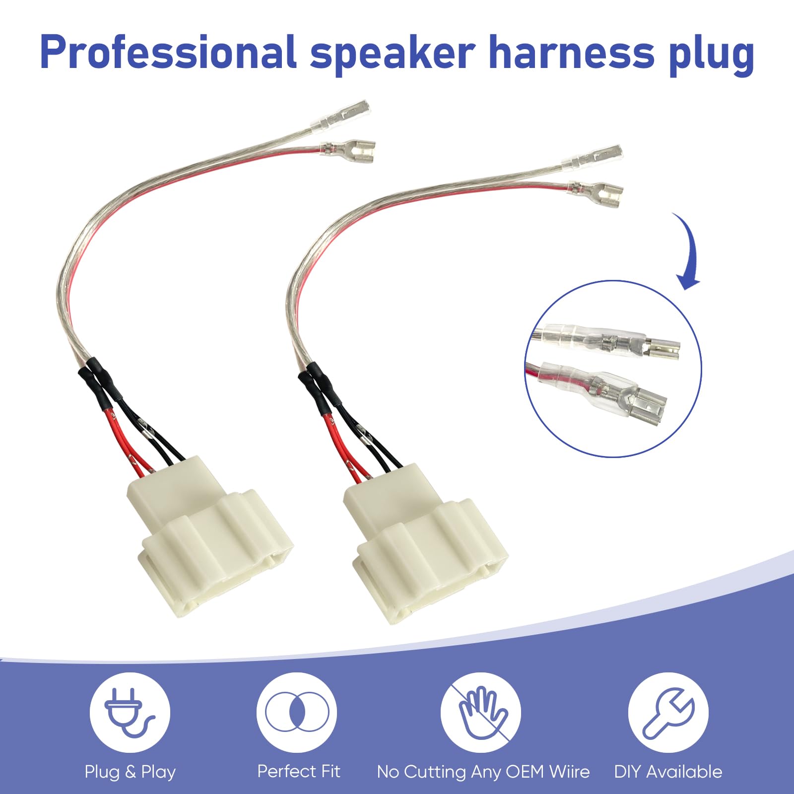 Car Door Speaker Wiring Harness Replacement For Volkswagen Vw 2009 2018 Ti Guan, 1999 2019 Golf, 1999 2016 Jetta, 1999 2019 Beet