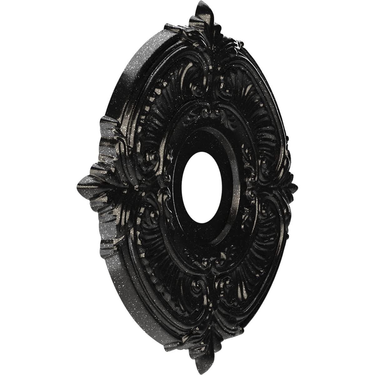 Ekena Millwork Cmp16Atagx Attica Thermoformed Pvc Ceiling Medallion (Fits Canopies Up To 5 5/8''), 16''Od, Textured Metallic Gal