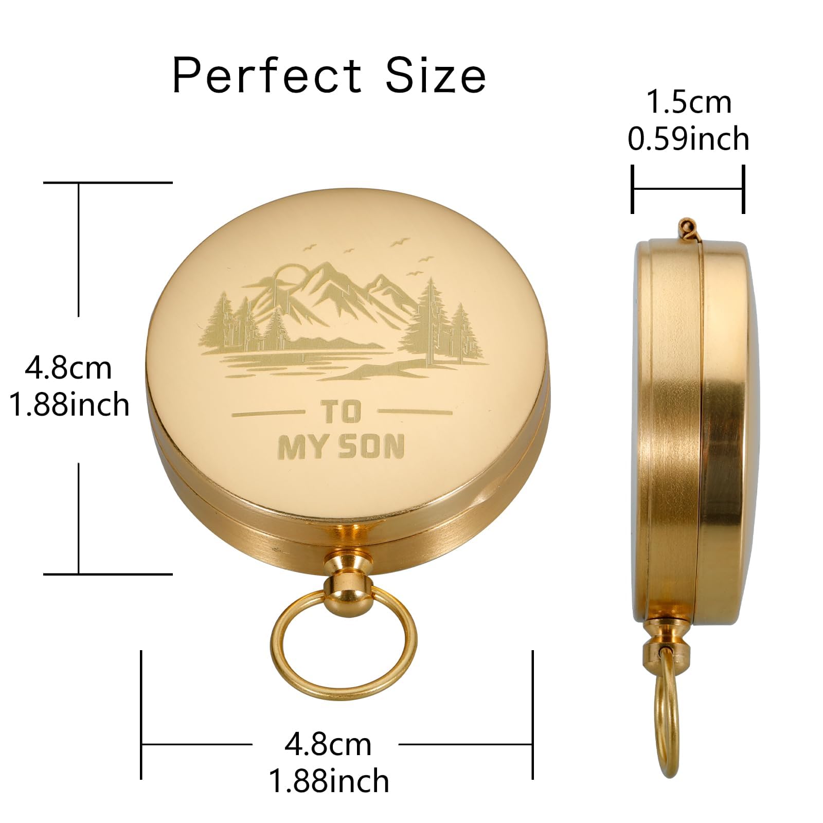 Teen Boys Gifts To My Son Gift From Mom Compass Gifts For Son Birthday Easter Basket Stuffers For Teens Adults Compass Hiking Su