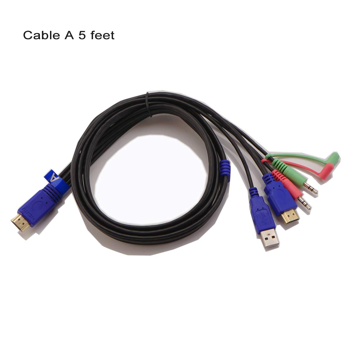 Ckl Hdmi Kvm Cable A 5 Feet (1.5 Meters) Dedicated Hdmi Dual Monitor Kvm Switches For Customer Who Needs Cable