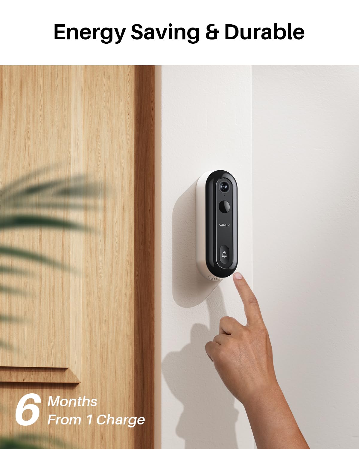 Wuuk 2K Doorbell Camera, Video Doorbell Wireless/Wired, Homebase Supports Up To 8 Cams, No Subscription, 2.4/5 Ghz Wifi, 32G Loc