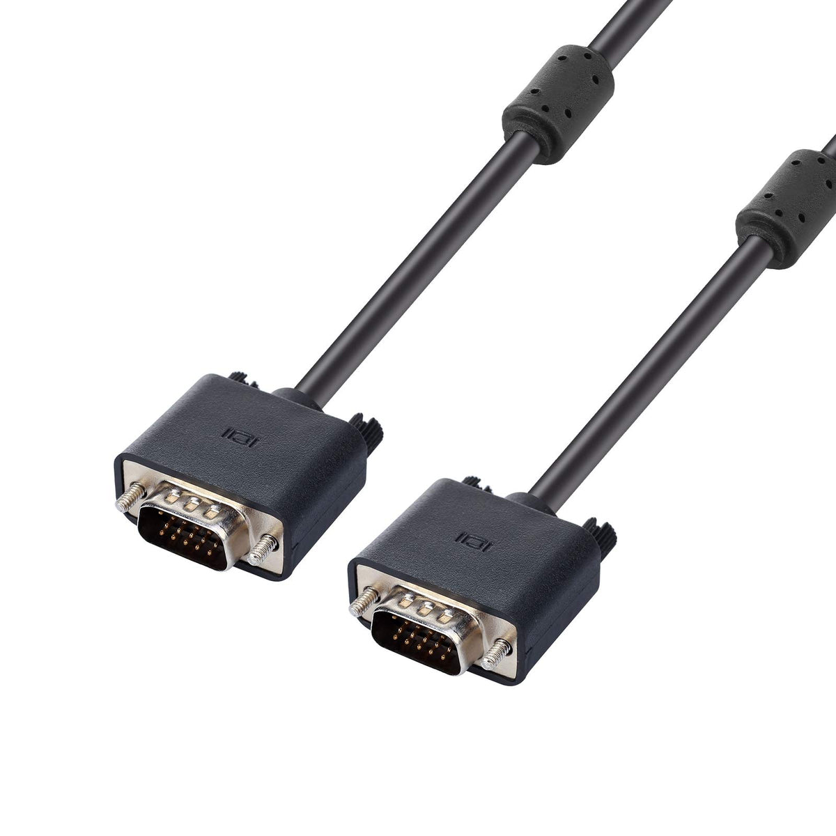 Enuoda Vga To Vga Cable 15 Pin Male To Male Plug Computer Monitor Cable Wire Cord,4.9 Feet,Black