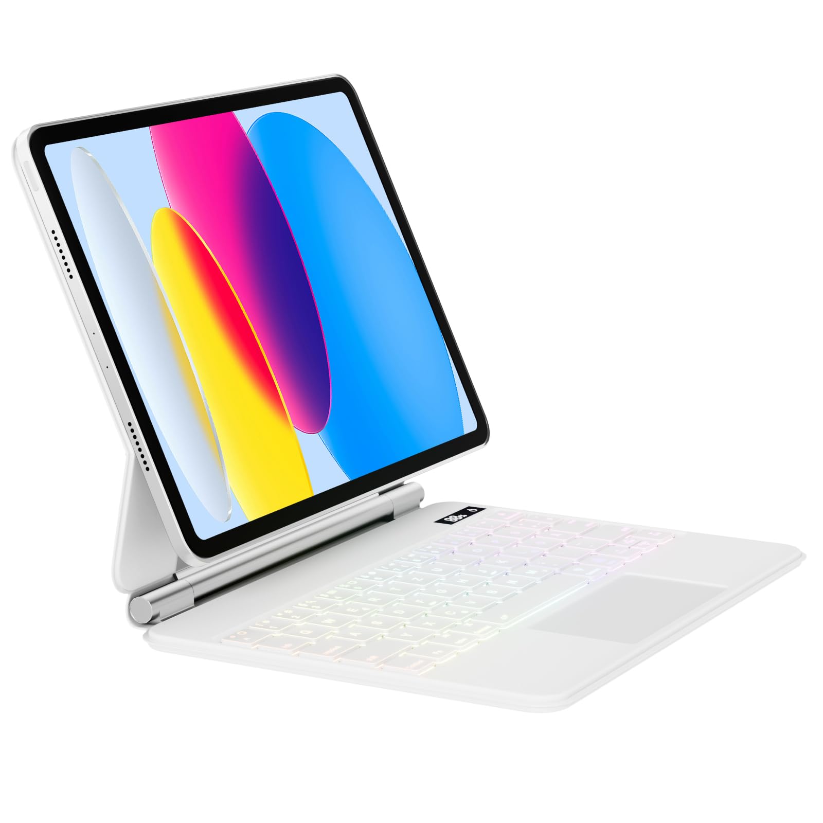 ZOPSGYU for iPad (A16) 11th/10th Gen Floating Magic Keyboard Case, White