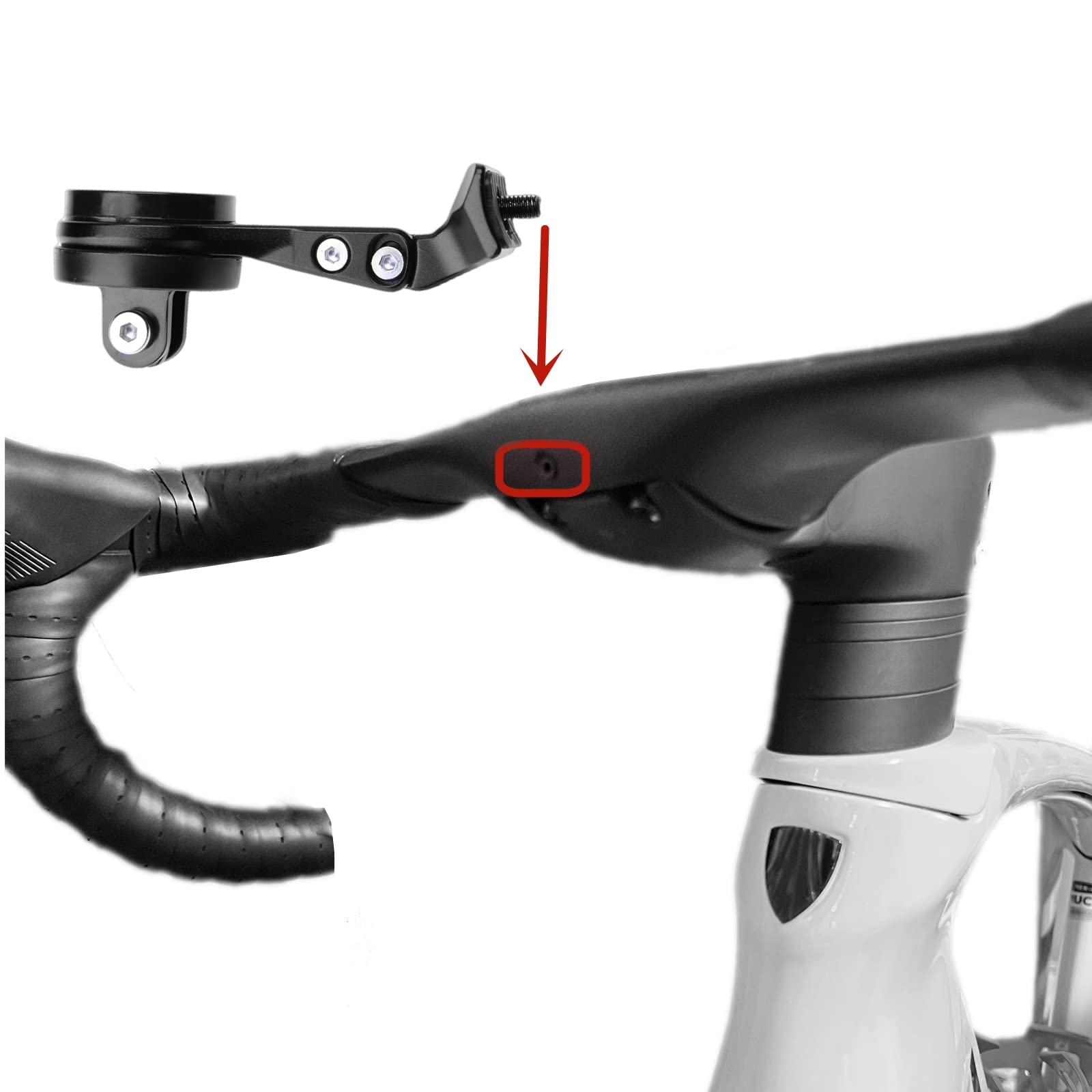 Nelbons Bike Computer Mount Compatible With Garmi N/Magen E/Bry Ton/Wa Hoo Integrated Bracket For T Rek Madone Emonda Bontrager