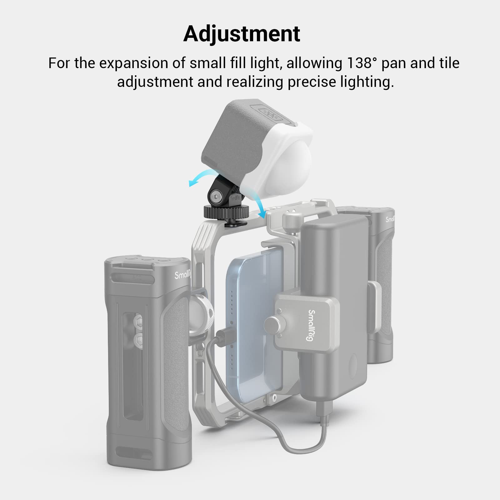 Smallrig 1/4 Mini Ball Head Cold Shoe Mount Adapter With 1/4-20 Thread For Camera Phone Cage Led Video Light-3577