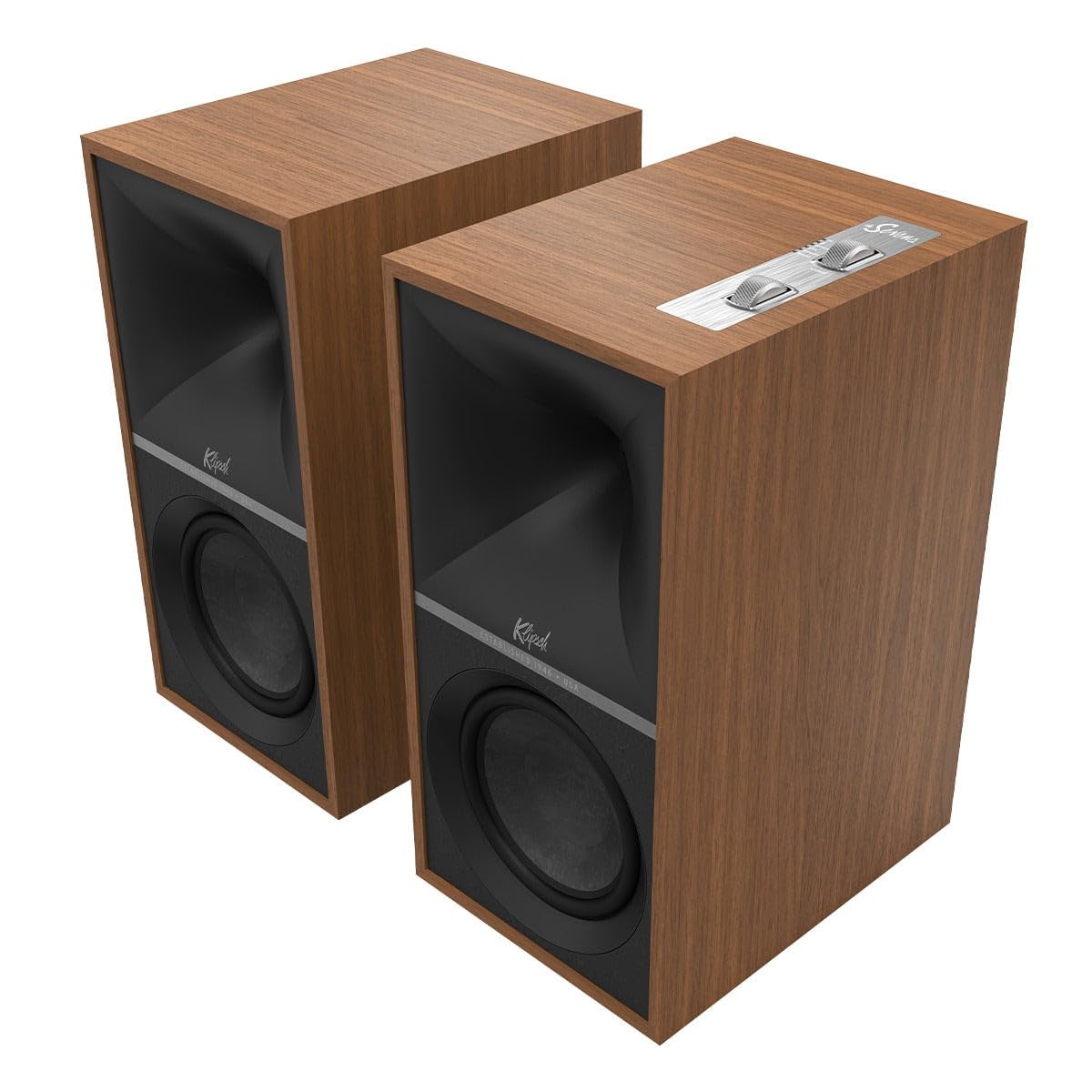 Klipsch The Sevens Heritage Inspired (Pair) Powered Speakers   Walnut
