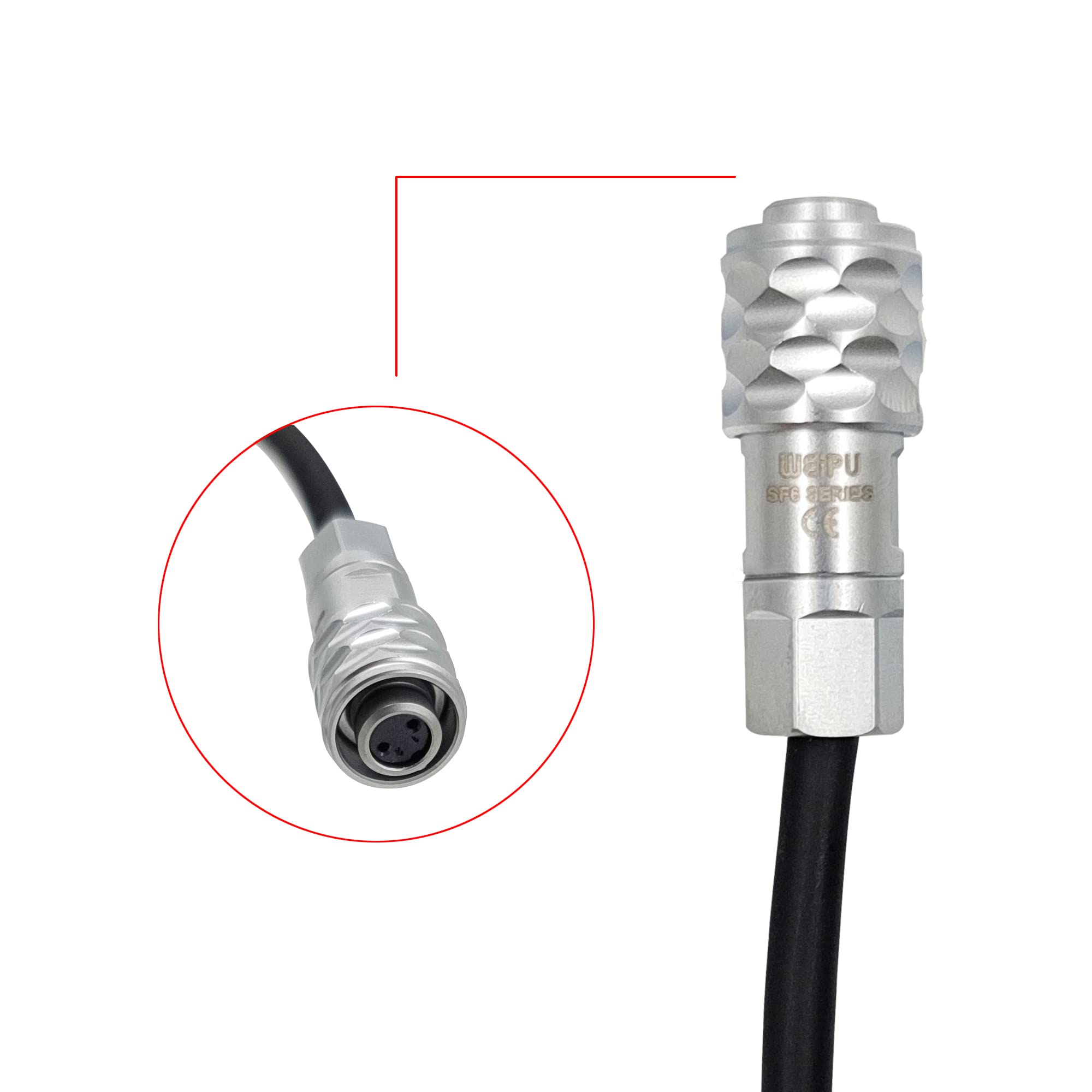 Lsyria Bmpcc 4K 6Kpro To D Tap Power Cable Compatible With Blackmagic Pocket Cinema Camera Gold V Mount Battery Weipu 2 Pin Sf6