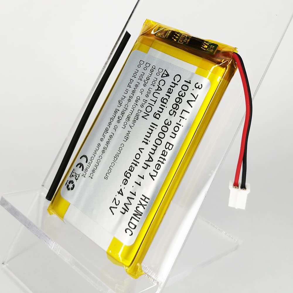 Hxjnldc Dc 3.7V 3000Mah 103665 Rechargeable Lithium Polymer Replacement Battery For Diy 3.7 5V Electronic Product, Mobile Energy