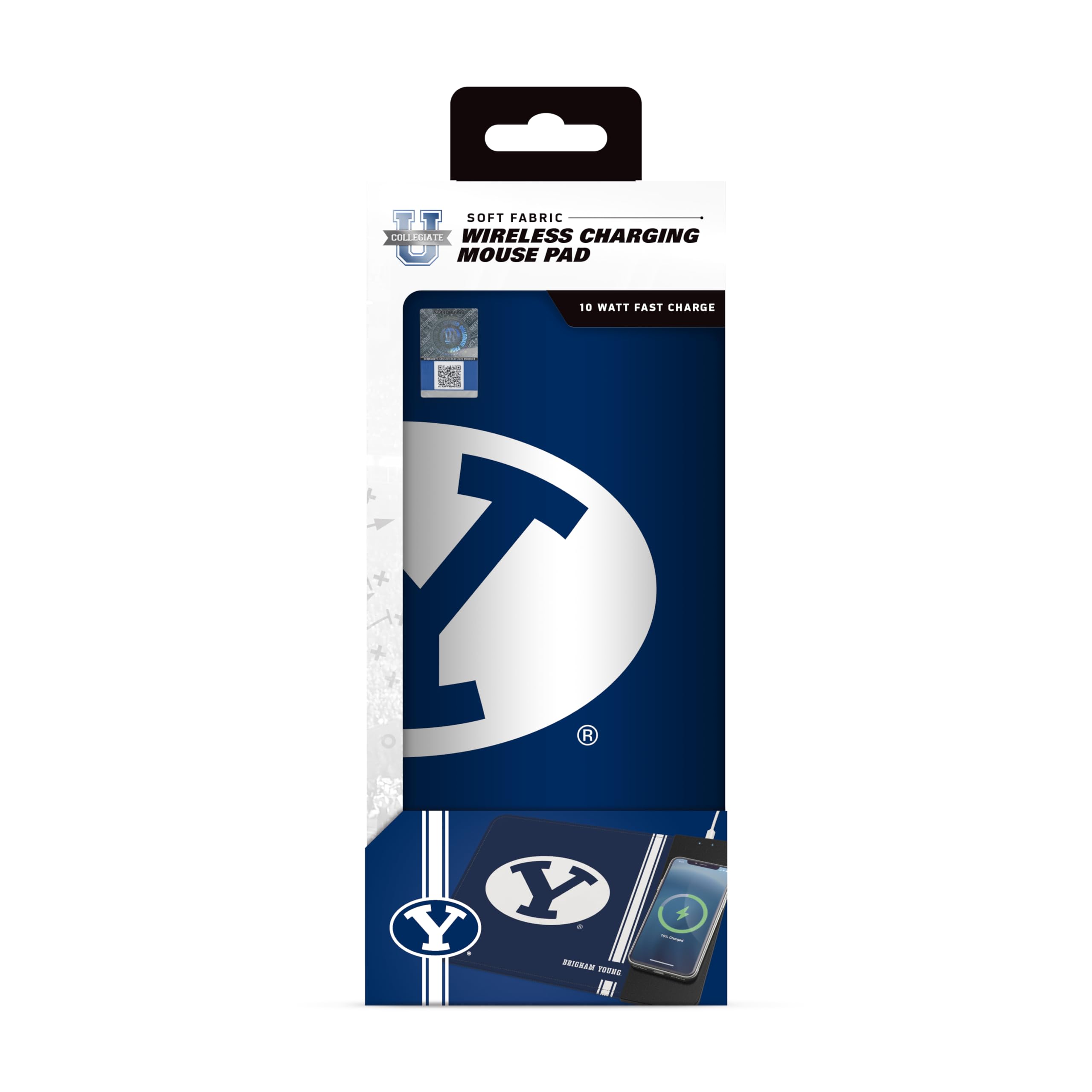 Soar Ncaa Wireless Charging Mouse Pad, Byu Cougars