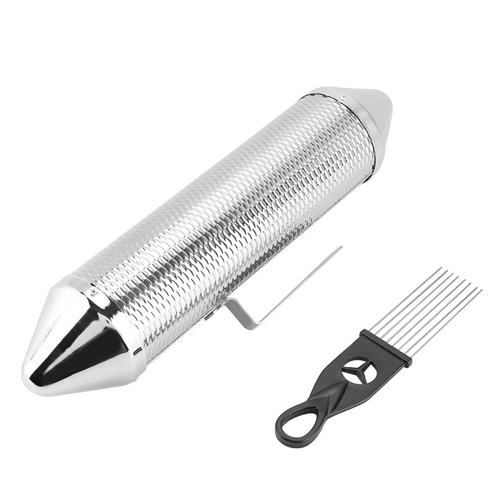Stainless Steel Guiro With Scraper Hand Percussion Instrument Accessory