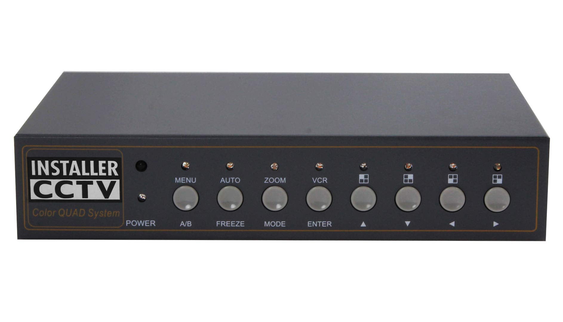 Installercctv Video Quad Color 8Ch Multiplexer, Remote Control And Free 1Amp Power Adapter�