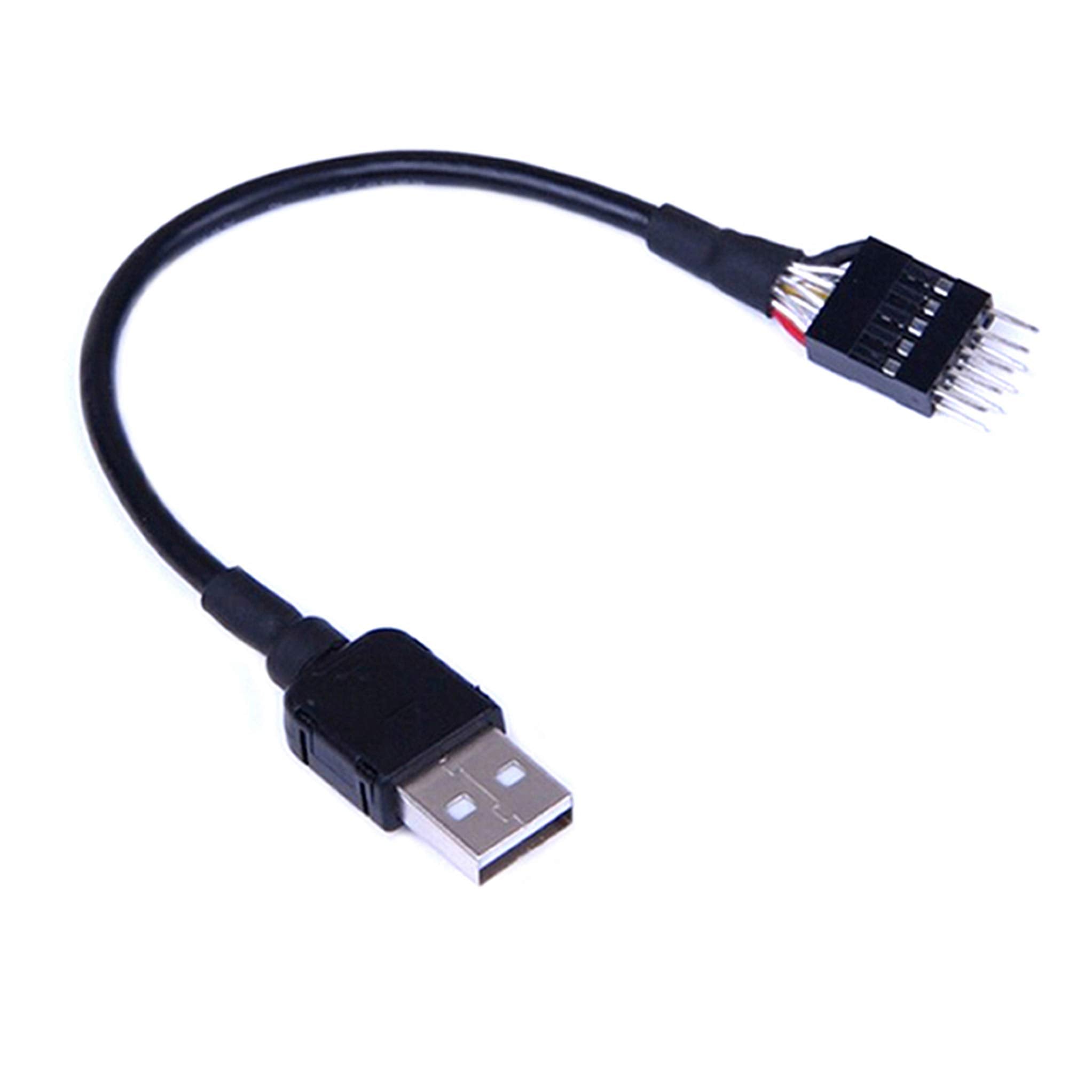 9 Pin Usb Motherboard Male Header To Single Usb 2.0 Type A Male Cable 7.8Inch