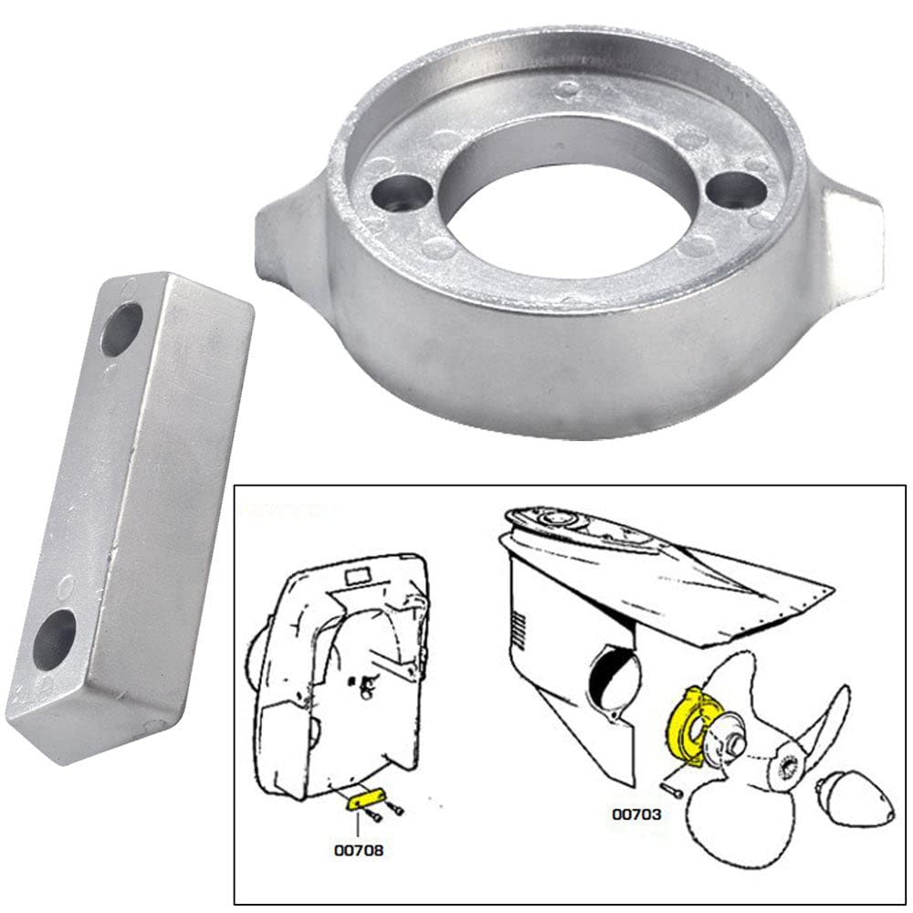 Tecnoseal Anode Kit W/Hardware - Volvo 290 - Zinc,WBAUVB08C29B6Q7