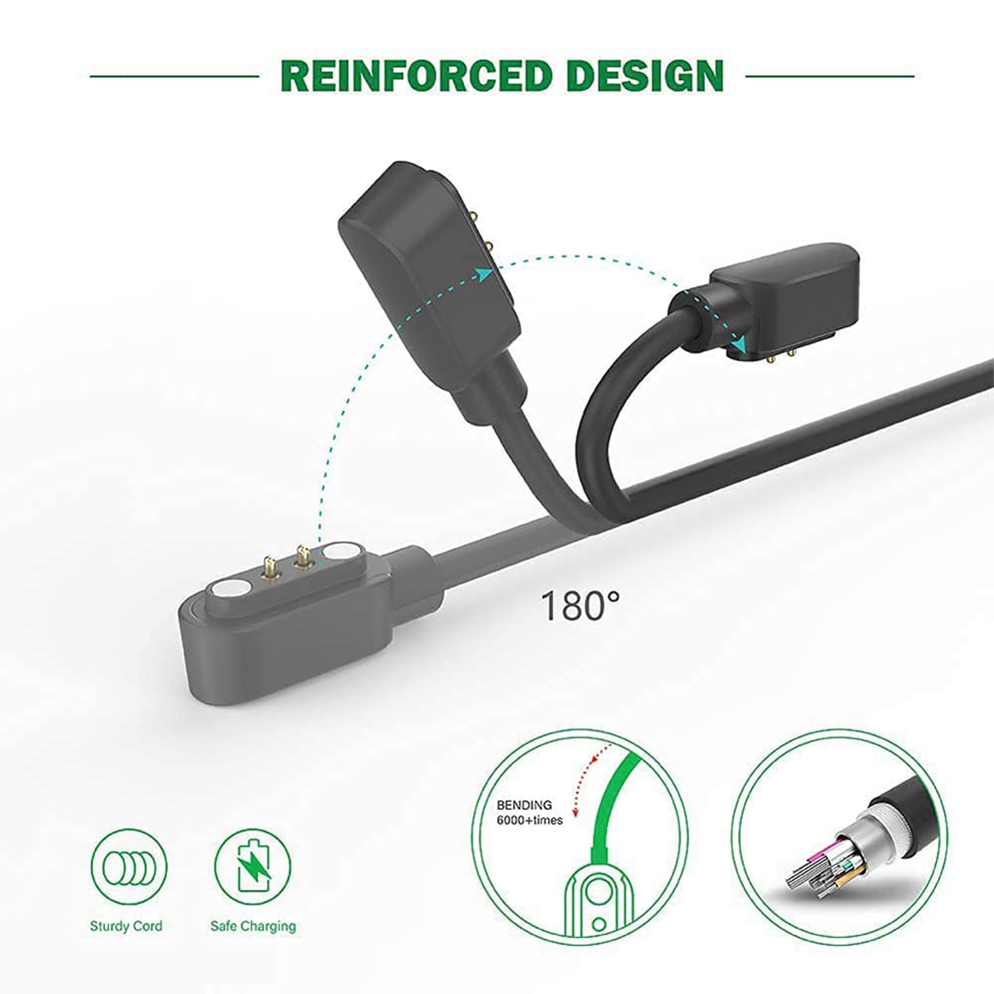 Compatible With Armitron Matrix Smartwatch Charger, Magnetic Replacement Charging Compatible For Armitron Connect Matrix, Lunar