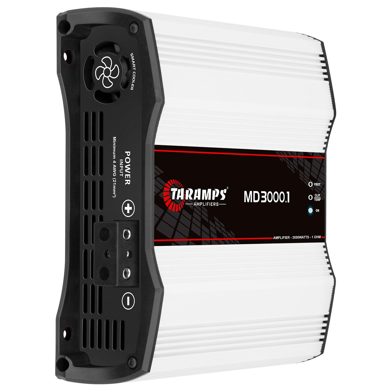Taramps Md 3000.1 1-Ohm Car Amplifier, 3000W Rms Full Range Digital Monoblock Class D Mosfet Amp, Crossover, Low/High Pass Filte