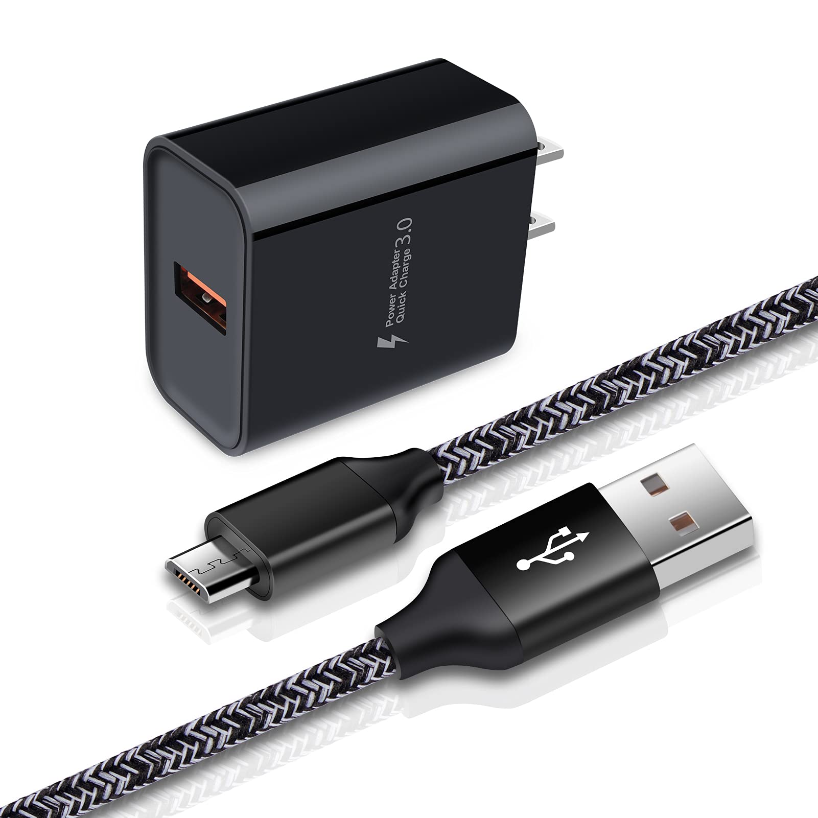 Adaptive Fast Charger Android Charger for Samsung Galaxy S7 Edge S6 S5 J3 J3V J7 J7V J5,Moto G5 G4 E6 E5 E4,LG Stylo 3 2 G4 K50 