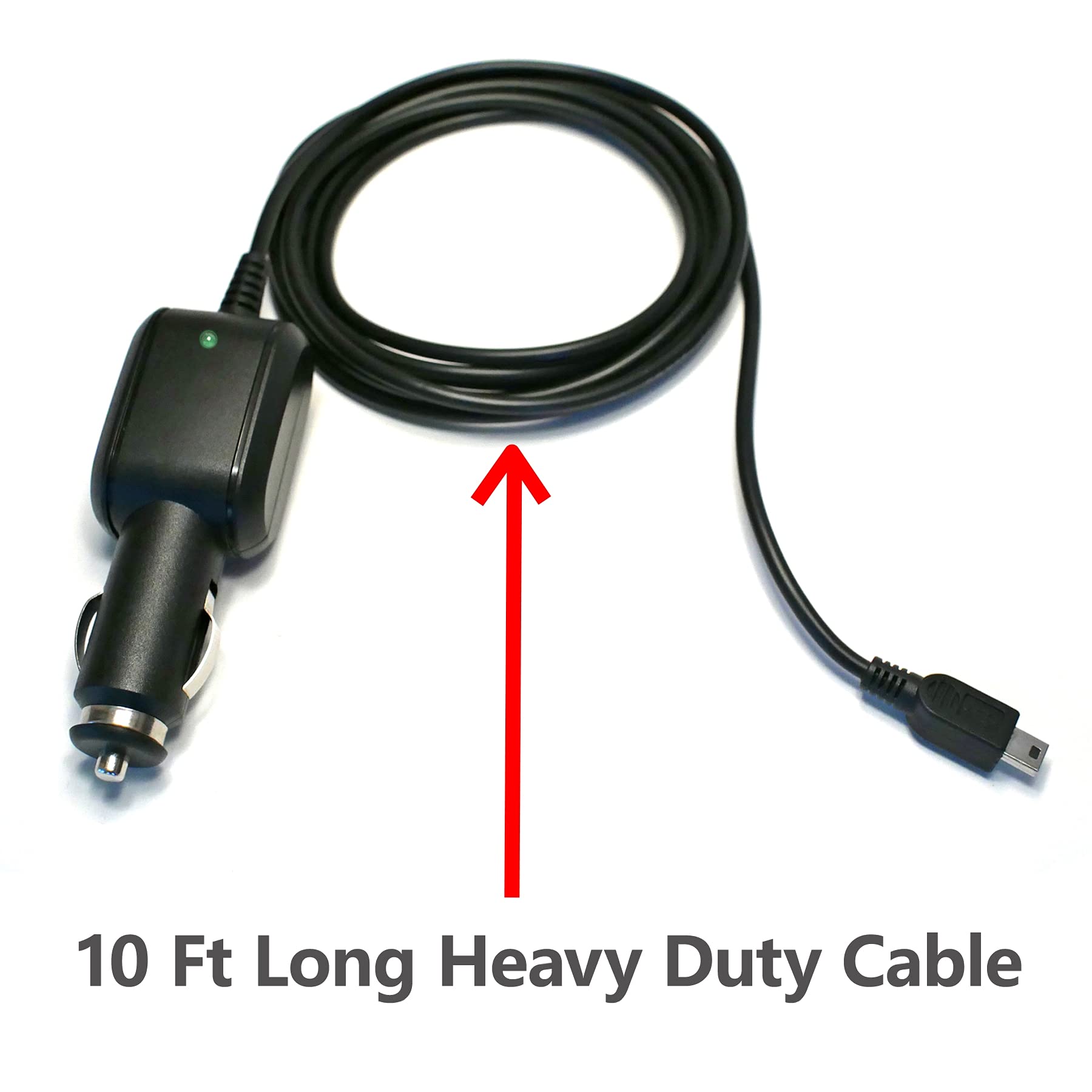 Edo Tech 10 Ft Mini Usb Car Charger Cord For Uniden Bearcat Radio Scanner Bc125At Bc75Xlt Bcd325P2 Bcd436Hp Homepatrol 2