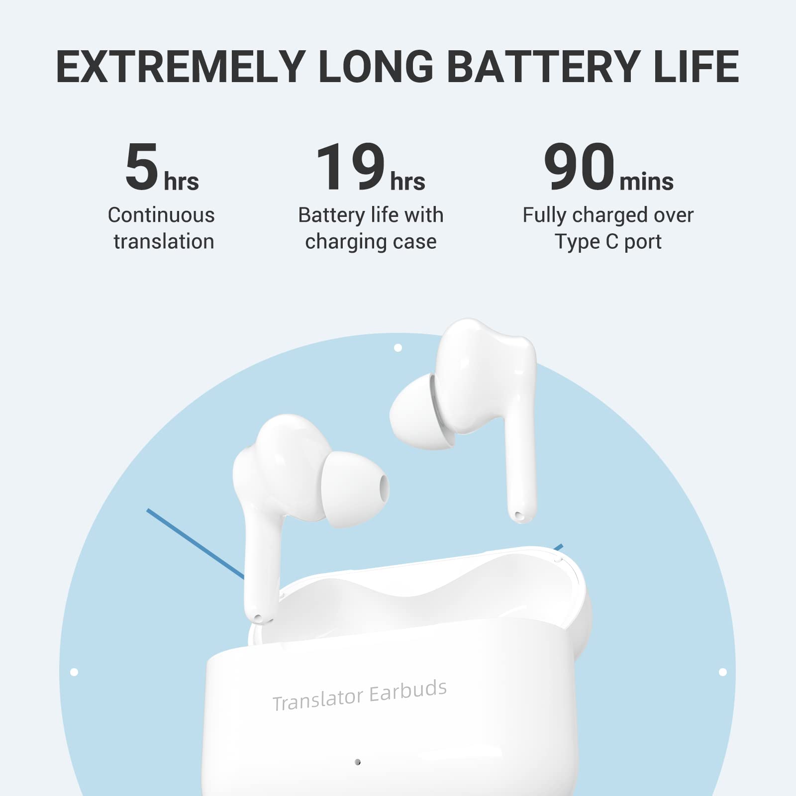 Wooask Translator Earbuds Online Translation 71 Languages And 56 Accents 3 In 1 Translator Earphones Music Calling And Translati