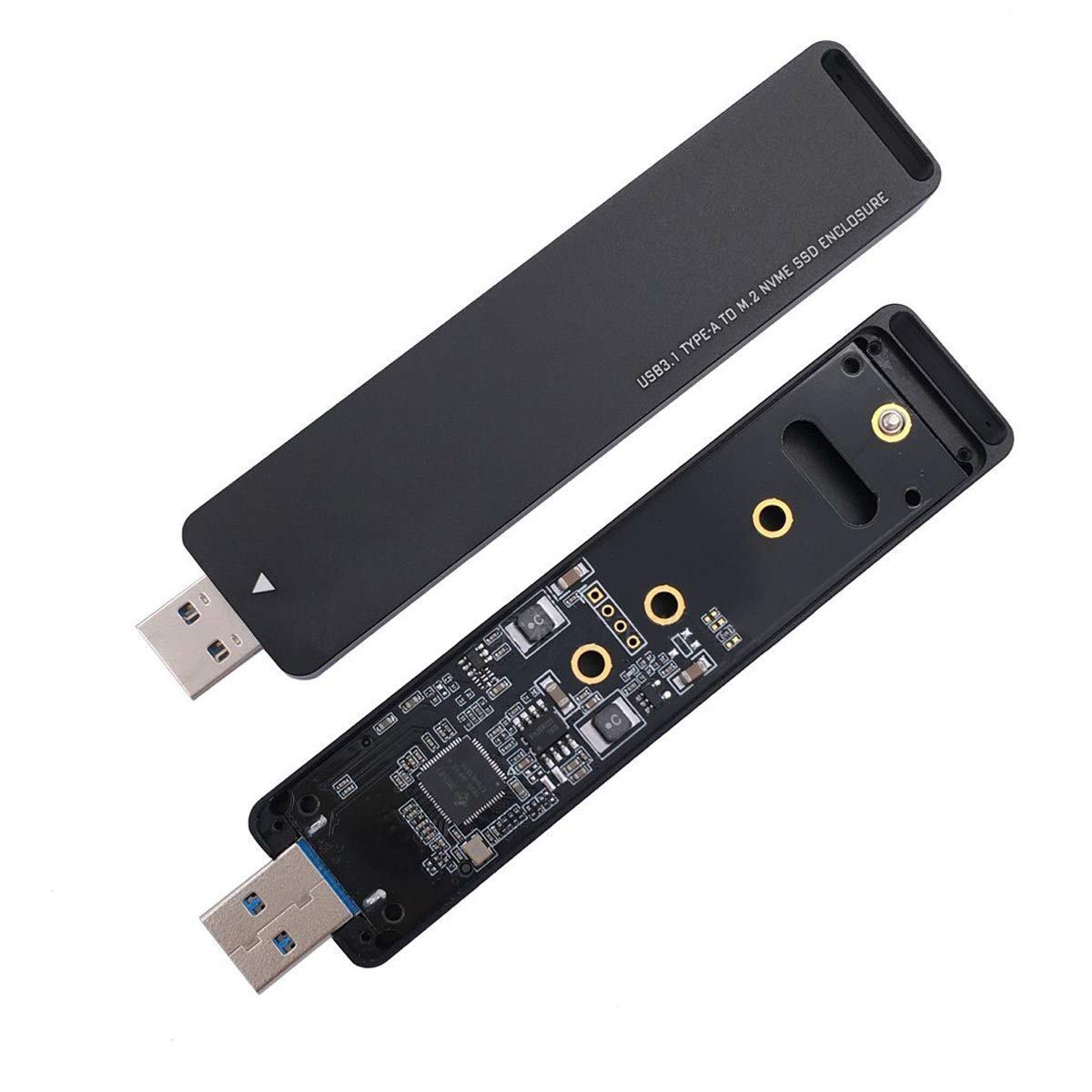 Chenyang Usb 3.0 To Nvme M Key M.2 Ngff Ssd External Pcba Conveter Adapter With Flash Disk Case
