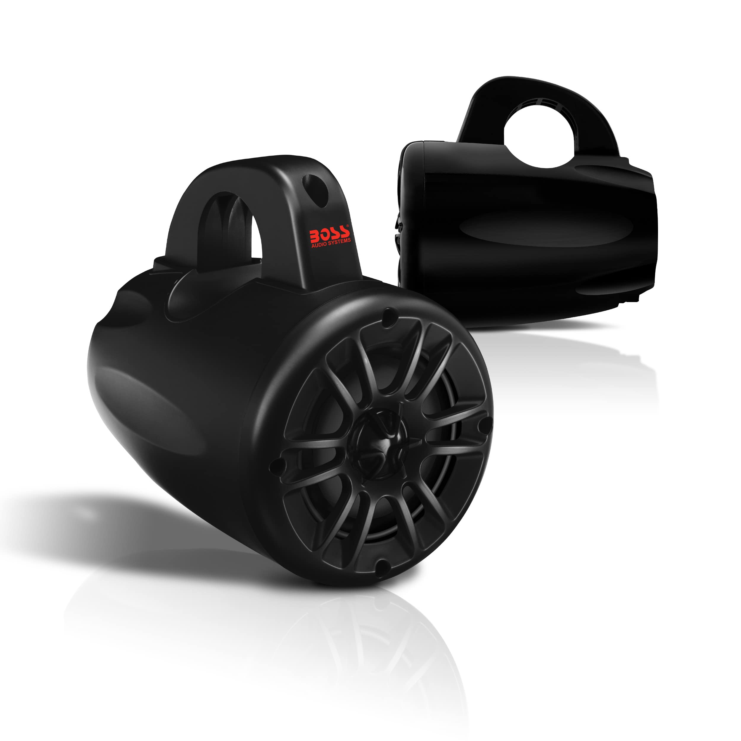 BOSS Audio Systems MRWT40 ATV UTV Marine Weatherproof Waketower System - 4 Inch Stereo Speakers, Full Range, 2 Way, Tweeters, IP