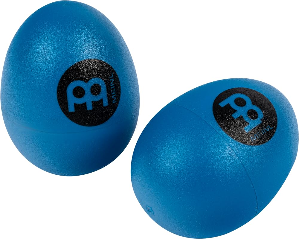 Meinl Percussion ES2-B Set of Two Plastic Egg Shakers, Blue