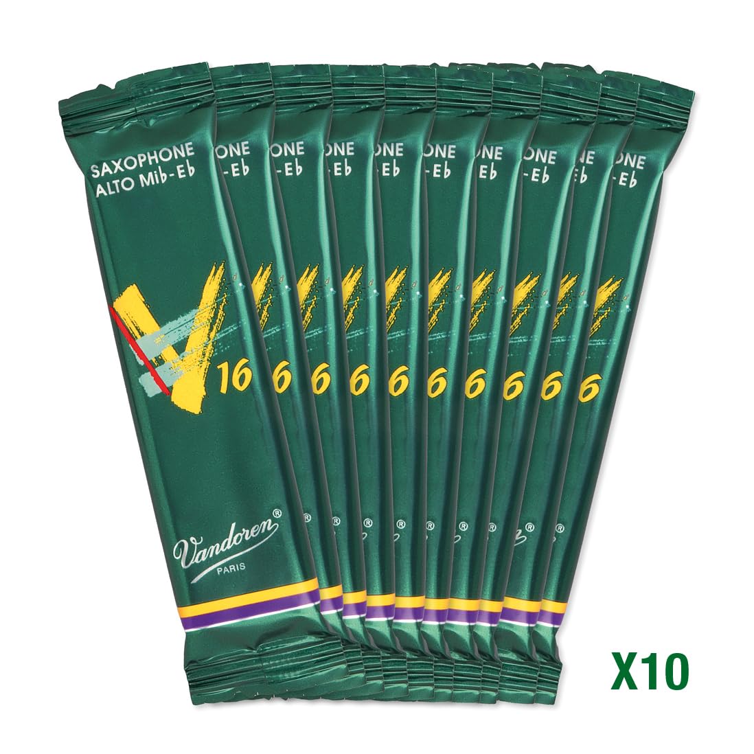Vandoren Sr704 Alto Sax V16 Reeds Strength 4 Box Of 10