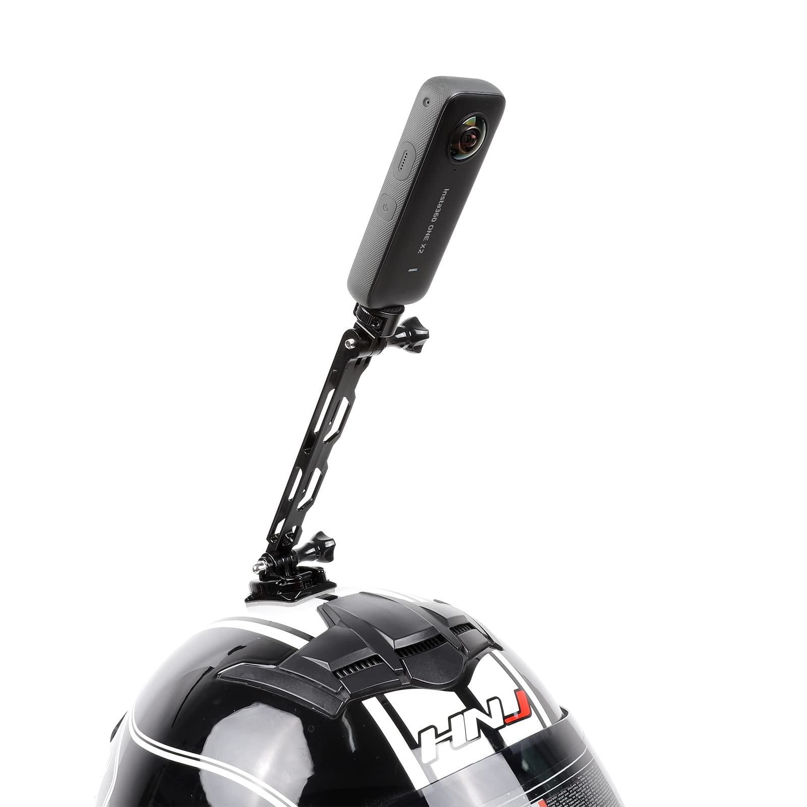 Pellking (12 Pcs) Aluminum Alloy Extension Arm Kit For For Insta360 One X3,X2,X,Metal Bike Mount Helmet Sticker Extension Arm Mo