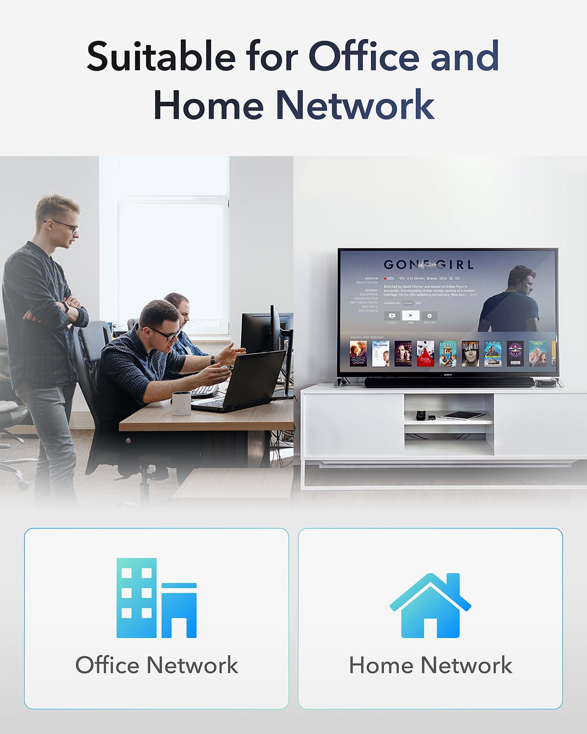 Cudy Gs108 8 Port Gigabit Unmanaged Ethernet Network Switch , Ethernet Splitter Plug & Play Fanless Metal Design Shielded Ports