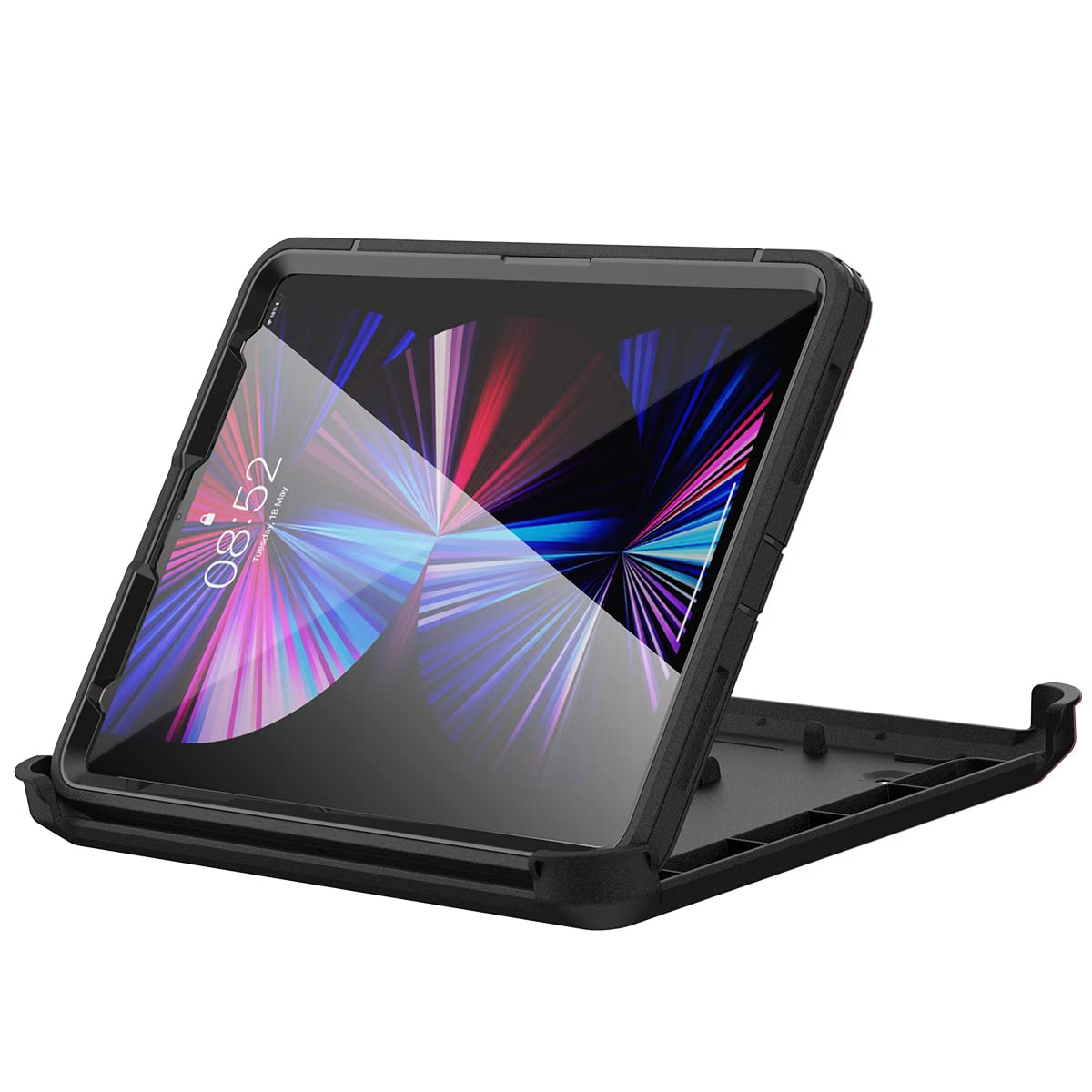 AICase for iPad Pro 11 Inch 4th/3rd/2nd/1st Generation 2022/2021/2020/2018,Heavy Duty Shockproof Triple Layer Defense for New Apple Pro 11' 4th 2022/3rd Gen 2021,2nd Gen 2020&1st Gen 2018(Black)