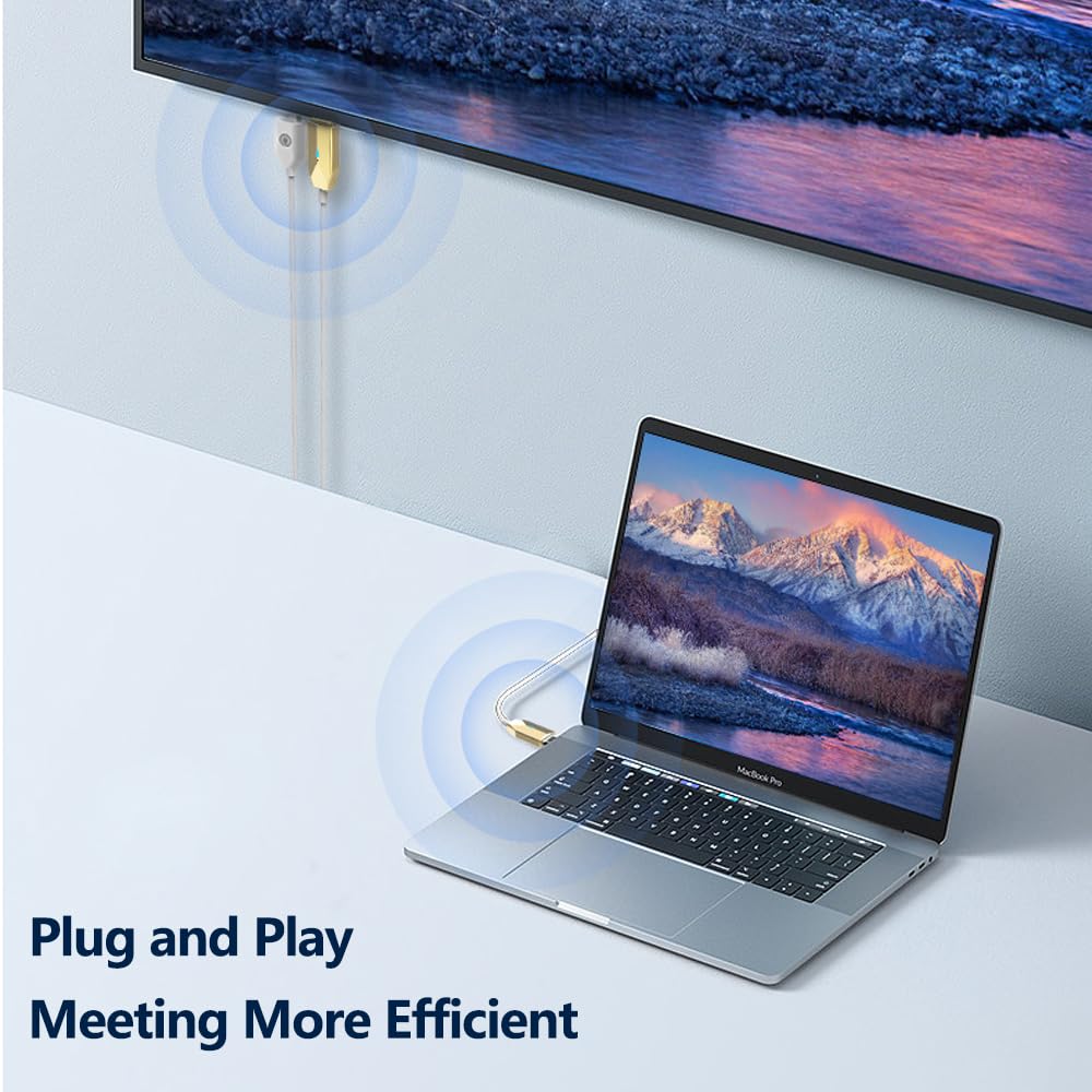 Wireless Hdmi Transmitter And Receiver   165Ft/50M, For Laptops, Tv Box, Ps4/5, Cameras To Project To Tv/Projector/Monitor Plug And Play, Portable 1080P@60Hz Wireless Hdmi Extender.