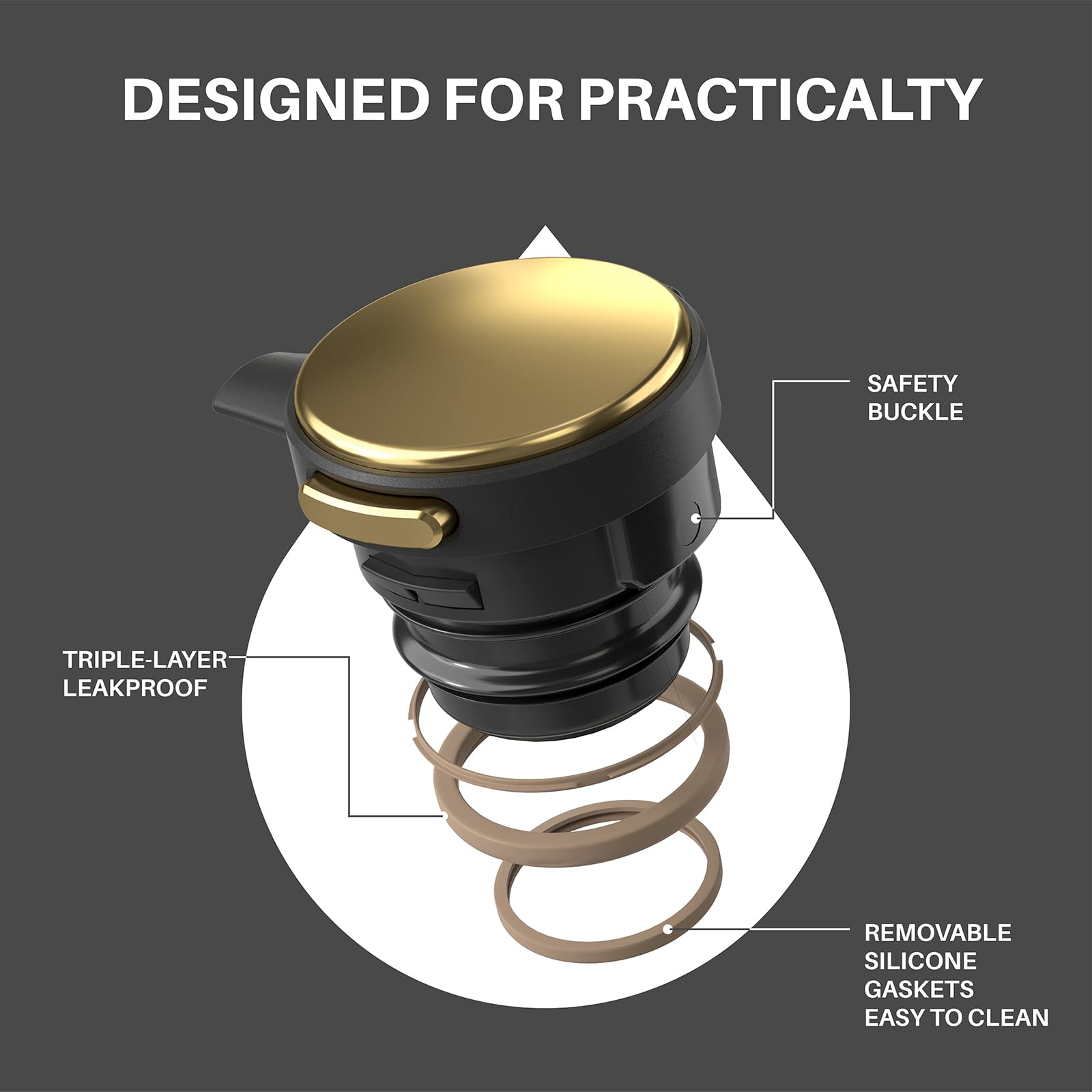 Ideus 68 Oz Stainless Steel Thermal Coffee Carafe, Double Wall Insulated Vacuum Flask, Water Coffee And Beverage Dispenser, 12 H