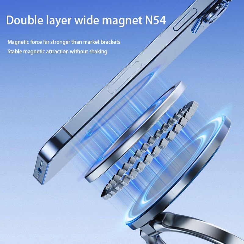 7F 2025 Upgraded Magnetic Vacuum Car Phone Holder, For Magsafe Suction Cup Phone Mount, 360 Adjustable Car Phone Mount, Universa