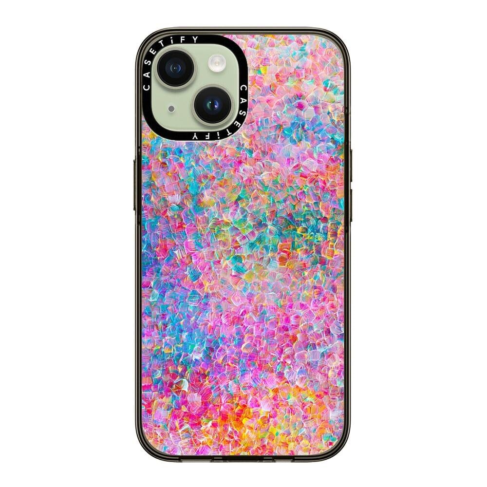 Casetify Compact Case For Iphone 15 [2X Military Grade Drop Tested / 4Ft Drop Protection]   My Neon Summer By Ingrid Ching   Cle