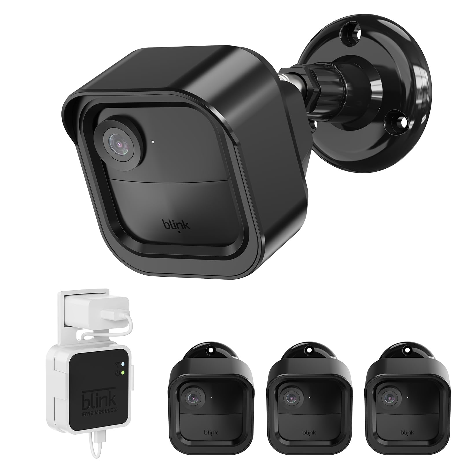 Hogee All New Blink Outdoor 4 (4Th Gen) Camera Mount, Weatherproof Protective Housing And 360 Adjustable Mount With Sync Module 