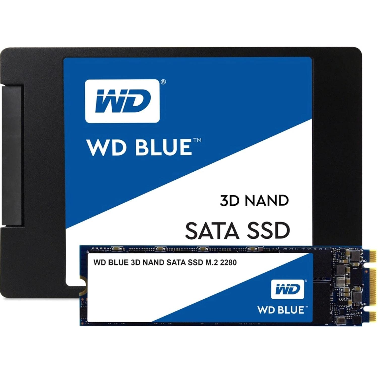 Western Digital 500Gb Wd Blue 3D Nand Internal Pc Ssd   Sata Iii 6 Gb/S, M.2 2280, Up To 560 Mb/S   Wds500G2B0B