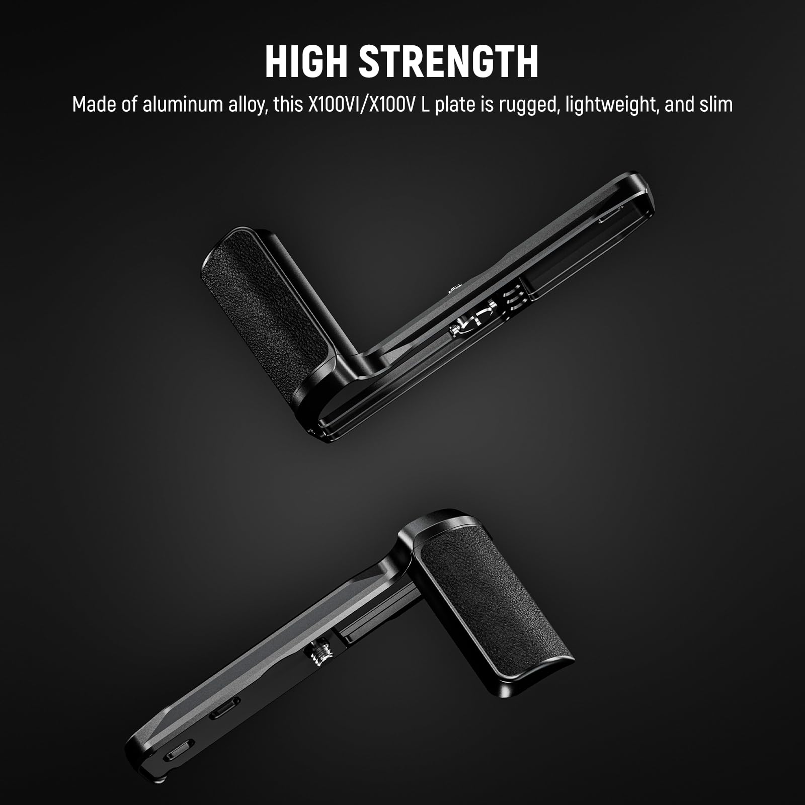 Neewer X100Vi Baseplate For Fujifilm X100Vi X100V, Formfitting Retro Camera L Shape Bracket With Handgrip, L Plate Compatible Wi