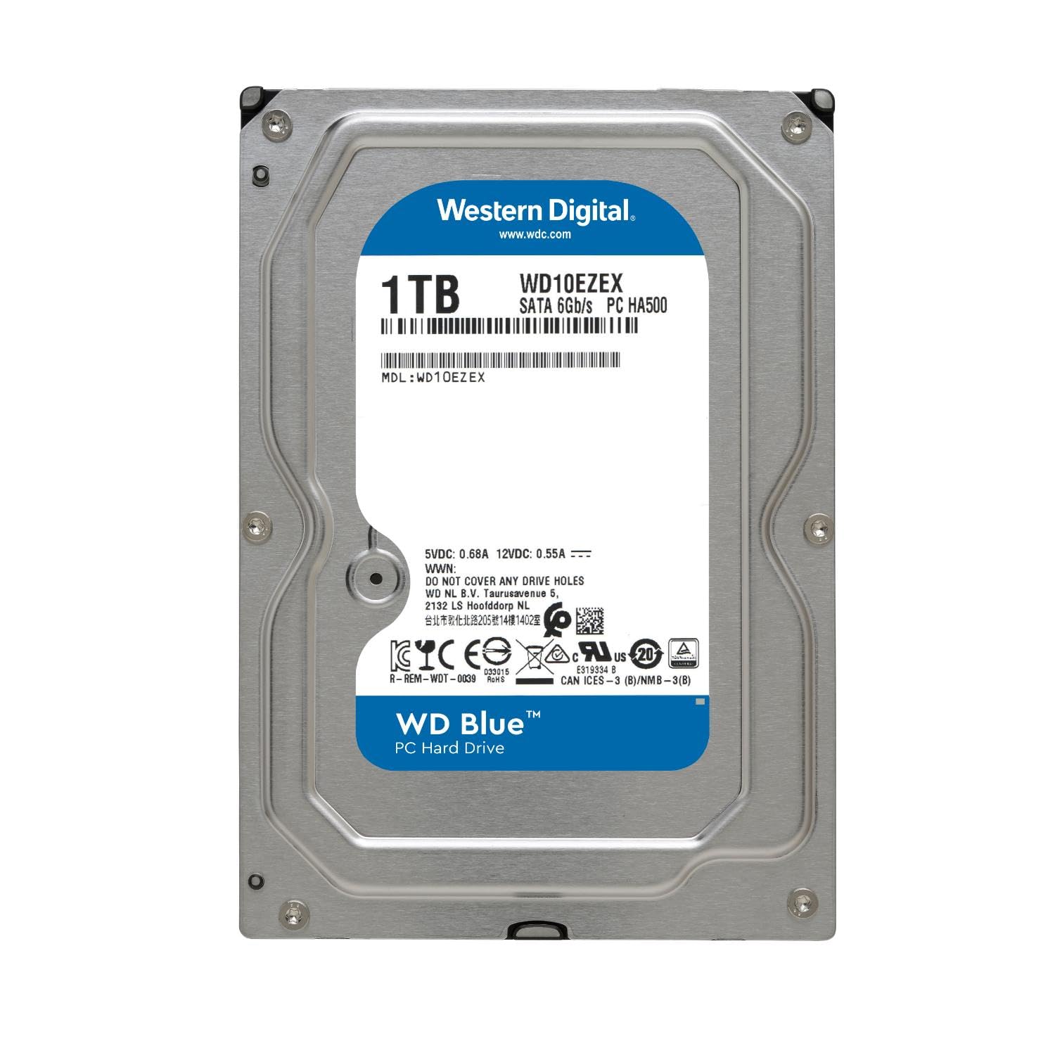 Western Digital 1Tb Wd Blue Pc Hard Drive Hdd   7200 Rpm, Sata 6 Gb/S, 64 Mb Cache, 3.5''   Wd10Ezex