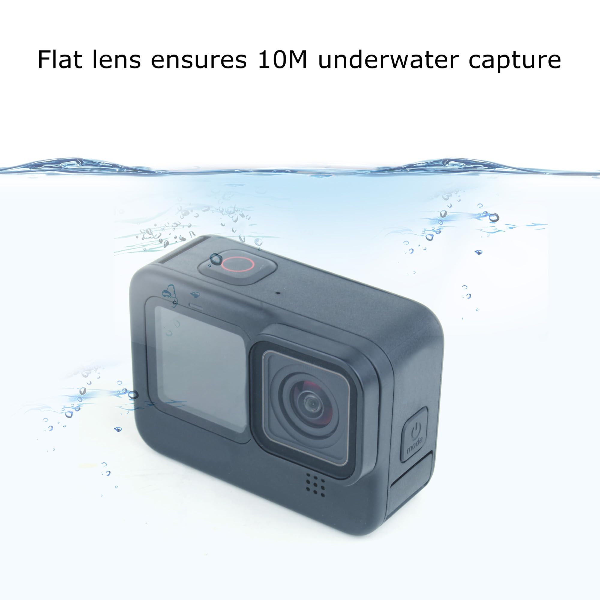 Protective Lens Replacement For Gopro Hero 9 10 11 12 Black, Hero 11 Black Mini, Hero 12 Black Mini Camera Waterproof Glass Lens